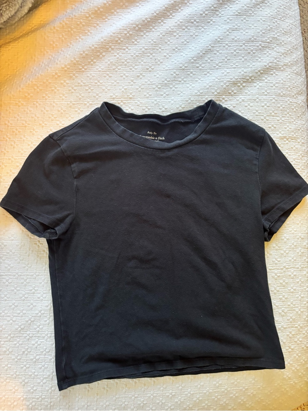 Abercrombie & Fitch Black Short Sleeve Crewneck Tee